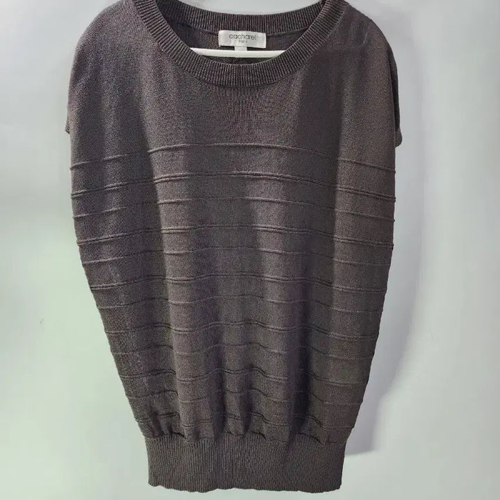 [BUNJANG] Cacharel Sleeveless Knit Brown Striped / (66) 까쉐렐 나시니트 1.5