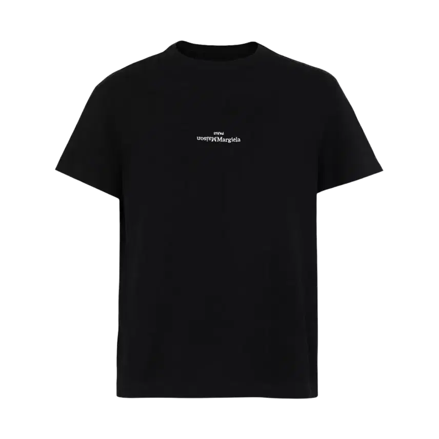 [BUNJANG] Maison Margiela Distorted Logo T-Shirt Black / 메종 마르지엘라 디스토티드 로고 티셔츠 블랙
