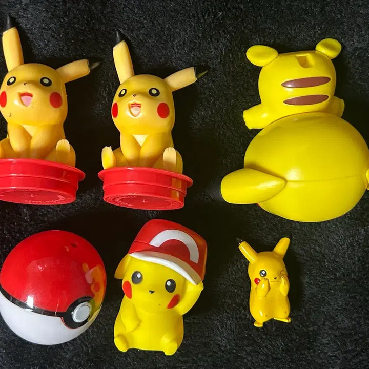 [BUNJANG] Pokemon Pikachu Monster Ball Figure Bundle Set (Damaged) / 포켓몬스터 피카츄 몬스터볼 피규어 등 하자 제품 정리 일괄