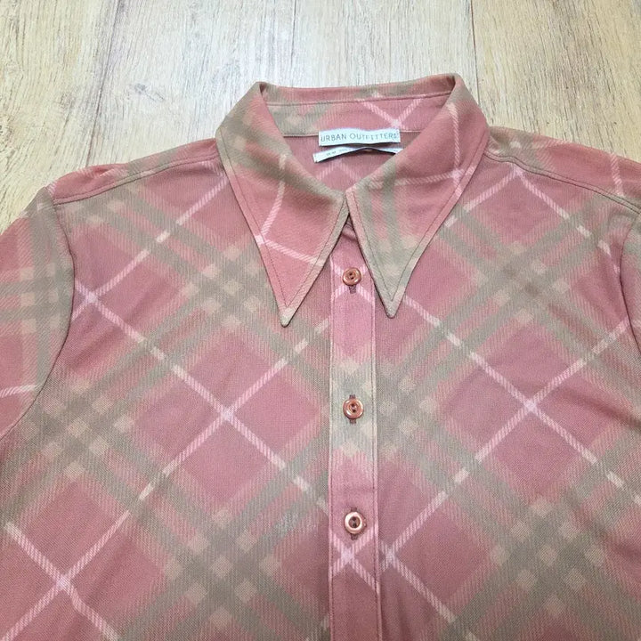 [BUNJANG] Urban Outfitters Mesh Check Pattern Shirt / 어반아웃피터스(Urban Outfitters) 메쉬셔츠 55-66
