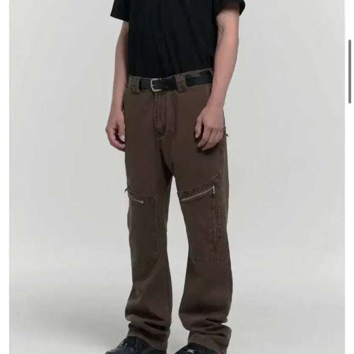 [BUNJANG] Plastic Product L Size Brown Cotton Pants / L) 플라스틱 프로덕트 팬츠