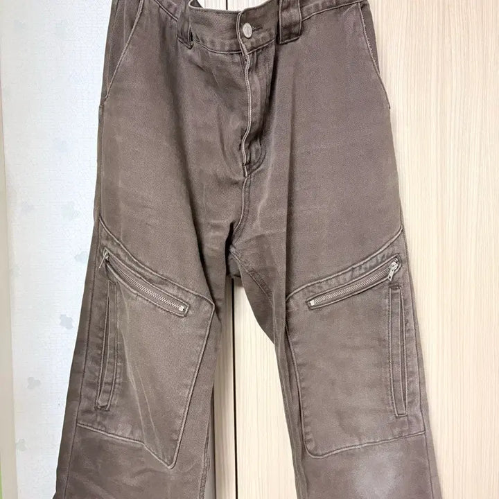 [BUNJANG] Plastic Product L Size Brown Cotton Pants / L) 플라스틱 프로덕트 팬츠