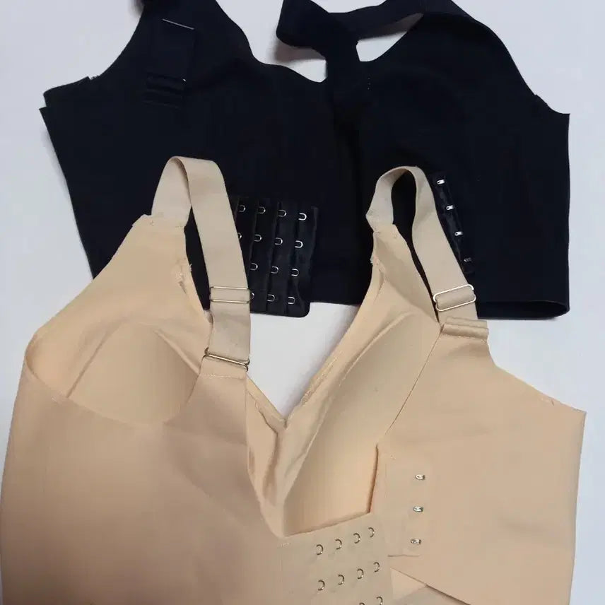 [BUNJANG] Seamless Bra Set Black/Beige / 심리스 브라 세트 블랙/베이지