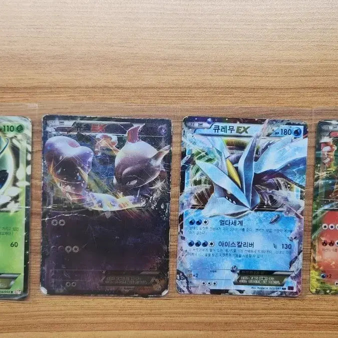 [BUNJANG] Pokemon Card Bundle - Celebi, Kyurem, Mewtwo, Charizard EX / 고대 포켓몬 카드 세레비, 큐레무, 뮤츠, 리자몽 EX 일괄