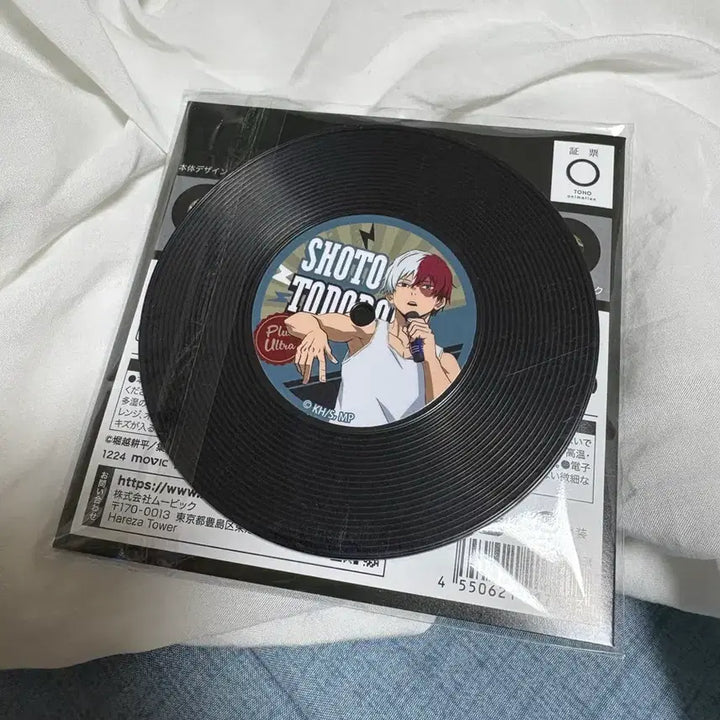 [BUNJANG] My Hero Academia Todoroki Shoto Record Style Coaster / 나히아 히로아카 토도로키 쇼토 CD 레코드 스타일 코스터 굿즈