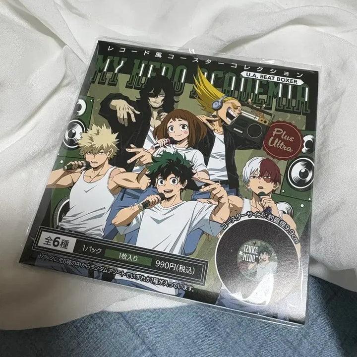 [BUNJANG] My Hero Academia Todoroki Shoto Record Style Coaster / 나히아 히로아카 토도로키 쇼토 CD 레코드 스타일 코스터 굿즈