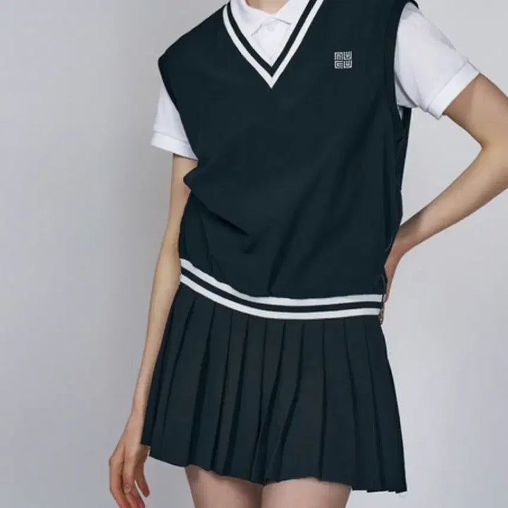 [BUNJANG] Renuc Golf Pleated Skirt Black L / 르누쿠 골프 플리츠 스커트 블랙 L