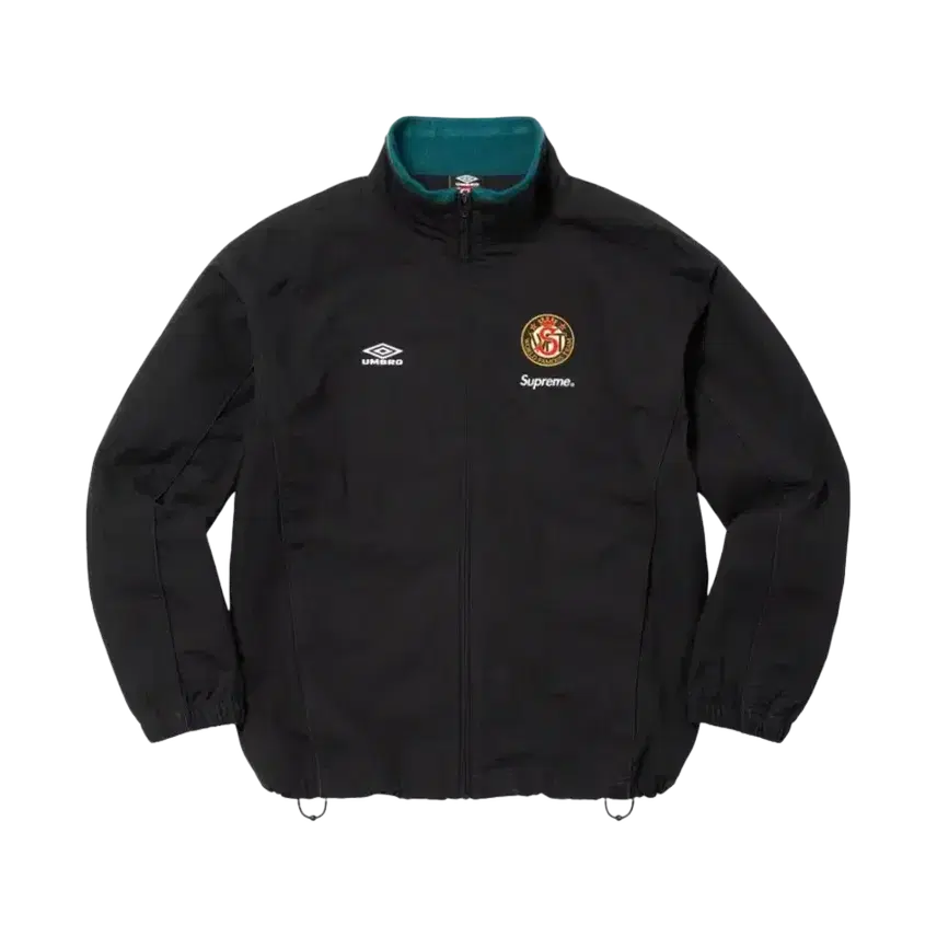 [BUNJANG] Supreme x Umbro Cotton Ripstop Track Jacket Black (23FW) / 슈프림 x 엄브로 코튼 립스탑 트랙 자켓 블랙 - 23FW