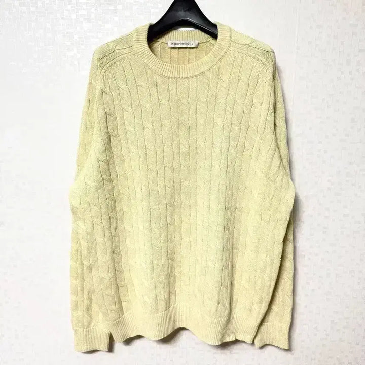 [BUNJANG] Intempomood Oversized Cable Knit Sweater / [L,100]인템포무드 케이블 니트 스웨터 오버핏