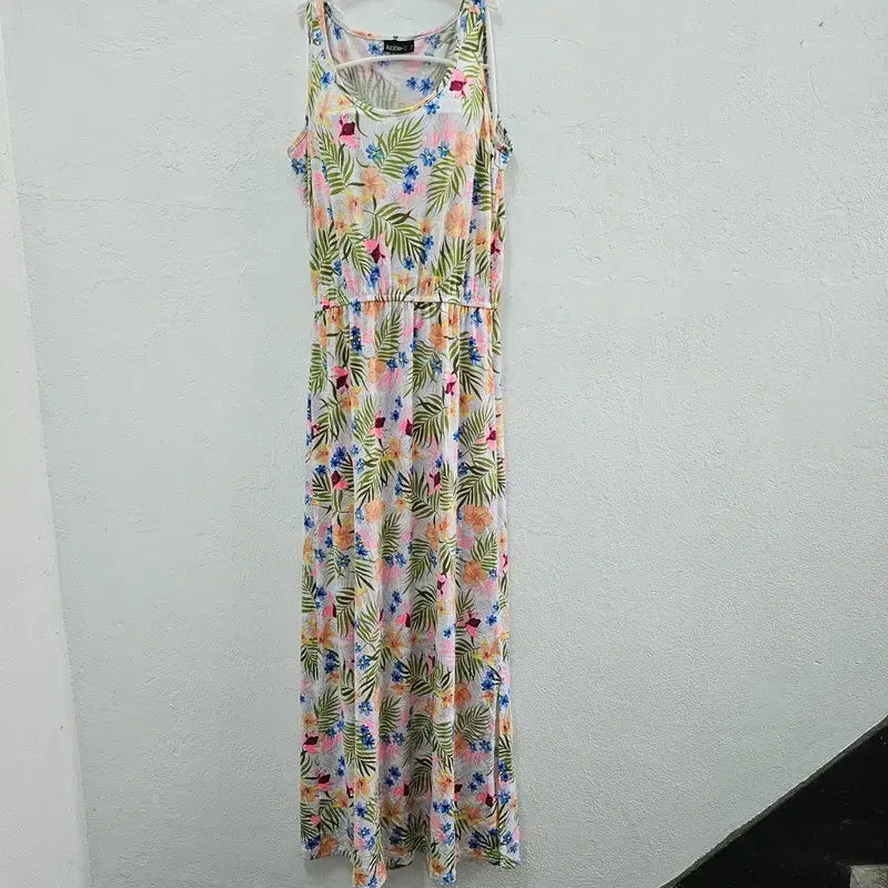 [BUNJANG] JANINA Sleeveless Long Dress Multicolor Cotton / JANINA 민소매 롱 원피스 여 38 J6447