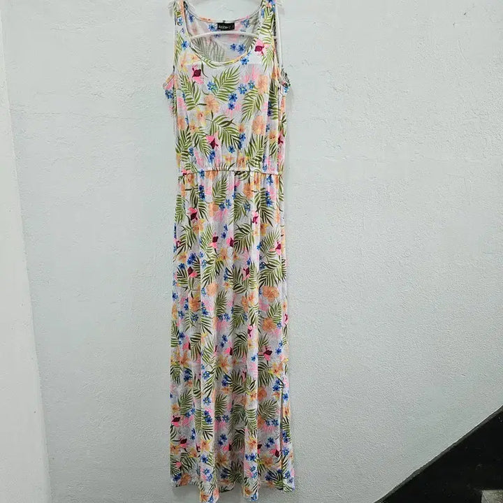 [BUNJANG] JANINA Sleeveless Long Dress Multicolor Cotton / JANINA 민소매 롱 원피스 여 38 J6447