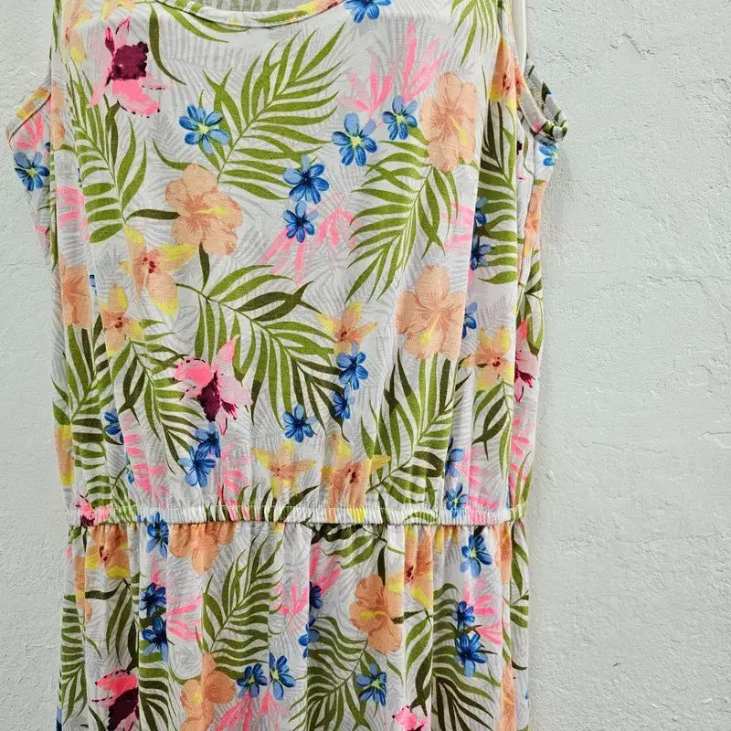 [BUNJANG] JANINA Sleeveless Long Dress Multicolor Cotton / JANINA 민소매 롱 원피스 여 38 J6447