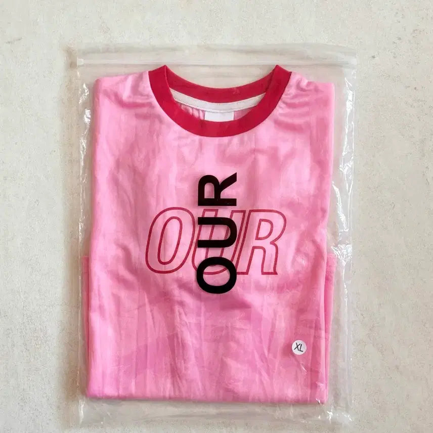 [BUNJANG] Our Uniform Tee Pink XL / 새상품) 아워 유니폼티 xl 핑크