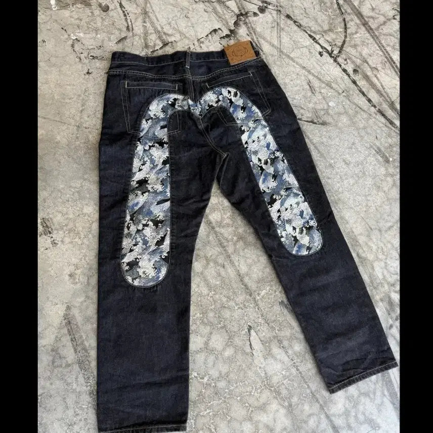 [BUNJANG] Evisu Jeans 36x34 Distressed Denim / 에비수 청바지 36X34