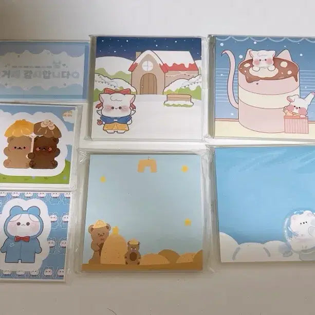 [BUNJANG] Blue Themed Packaging Supplies Set / 포장용품 판매합니다! 사진 확대해서 봐주세용 파란색 계열 모음!