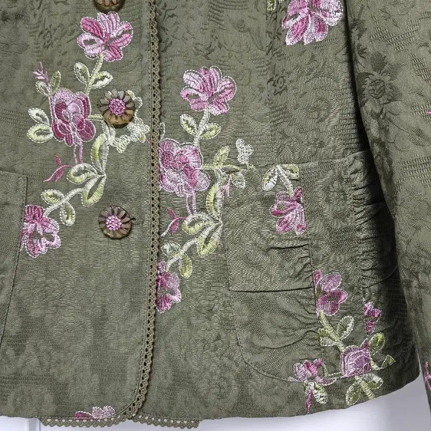 [BUNJANG] AN YOON JUNG Floral Embroidered Jacket / (새상품) 안윤정 플로럴 자수 자켓 (66)
