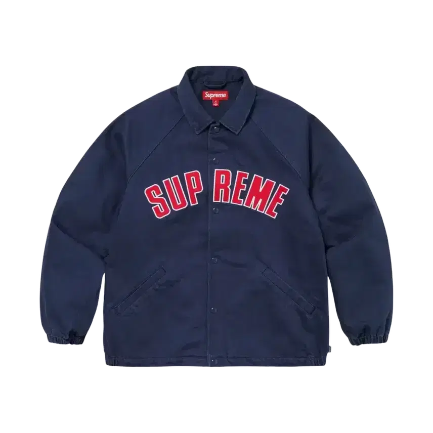[BUNJANG] Supreme Arc Denim Coach Jacket Navy / 슈프림 아크 데님 코치 자켓 네이비 - 24SS