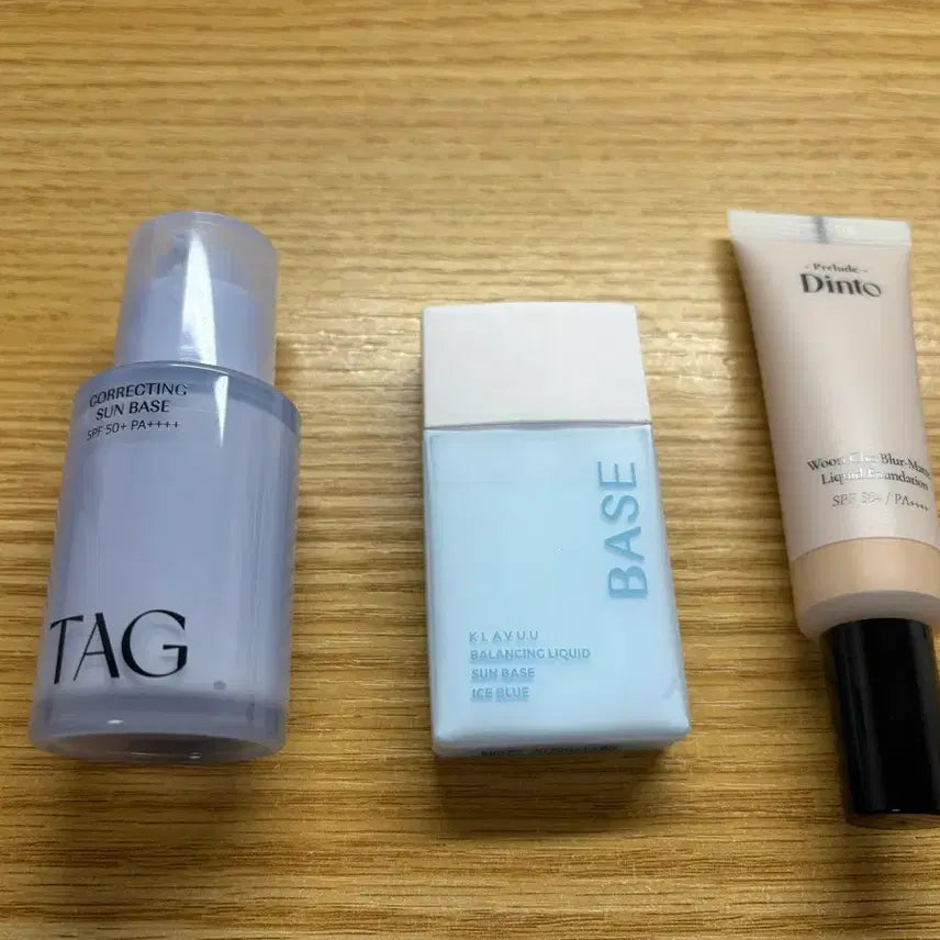 [BUNJANG] TAG, Clavú, Dinto Sun Base &amp; Foundation Bundle / 화장품 일괄 판매