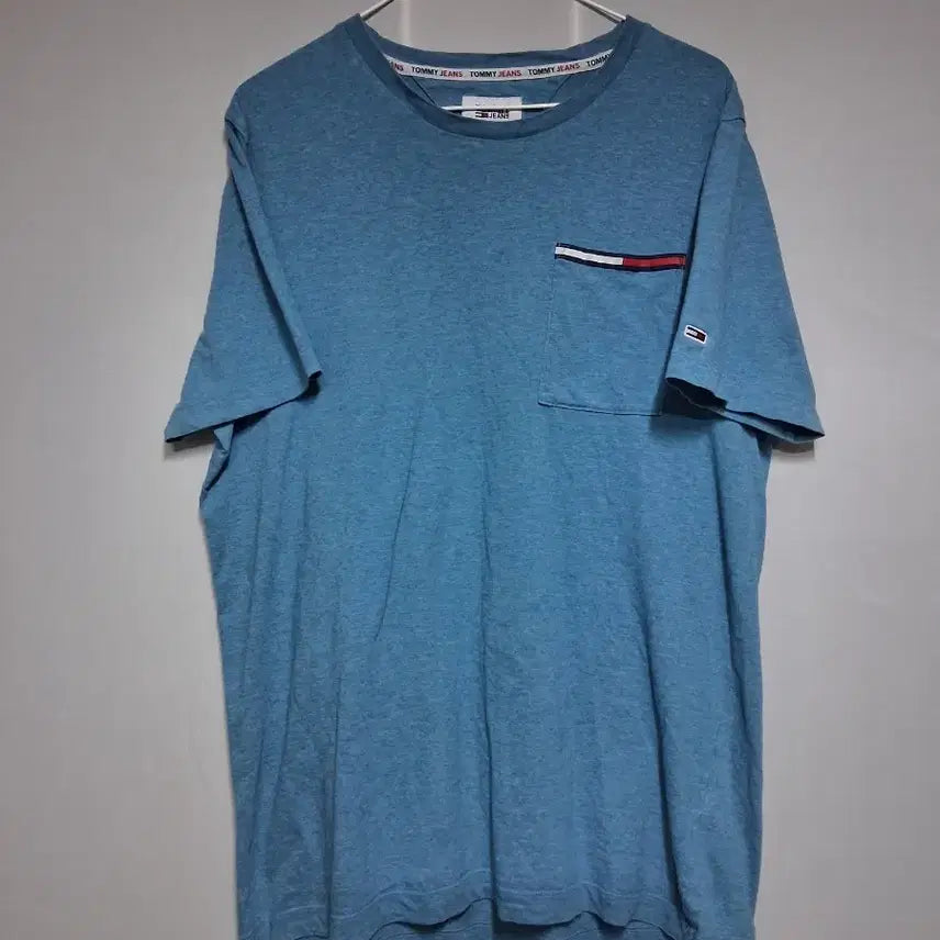 [BUNJANG] Tommy Jeans Blue Pocket T-Shirt / 타미진스 반팔티 블루(100)