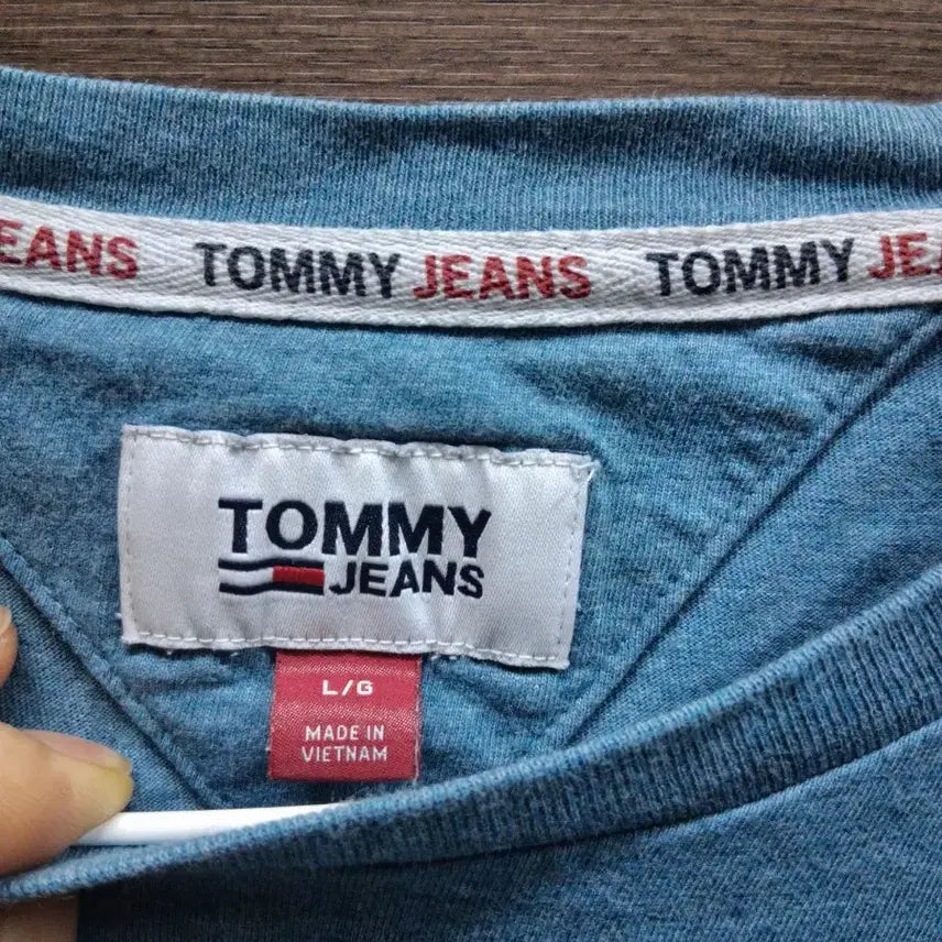 [BUNJANG] Tommy Jeans Blue Pocket T-Shirt / 타미진스 반팔티 블루(100)