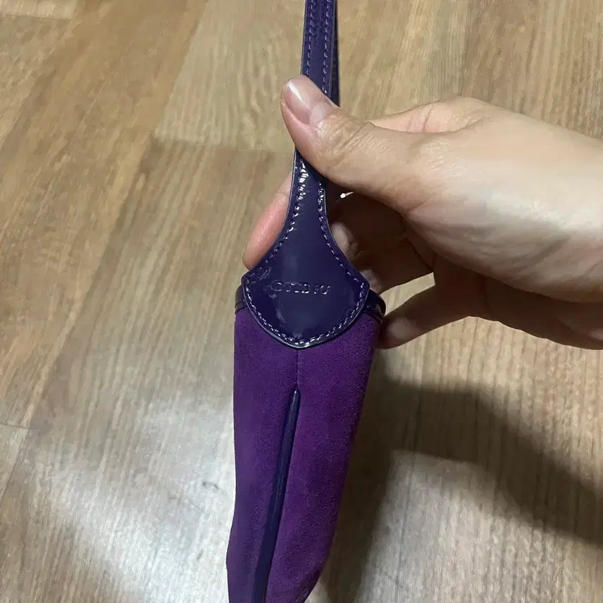 [BUNJANG] Portsports Top Handle Bag Mini Purple Suede / 포츠포츠 탑핸들백 미니 퍼플