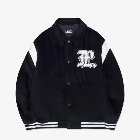 [BUNJANG] Lmc Corduroy Varsity Jacket Navy M / Lmc 코듀로이 바시티 자켓 네이비