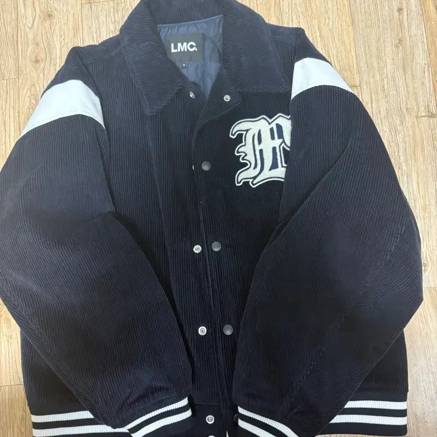 [BUNJANG] Lmc Corduroy Varsity Jacket Navy M / Lmc 코듀로이 바시티 자켓 네이비