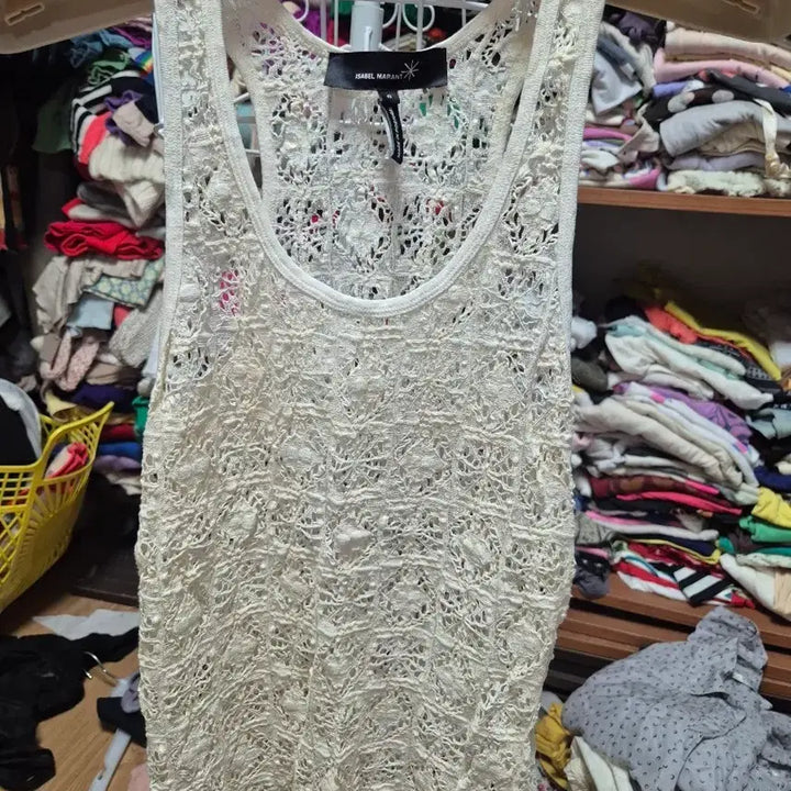 [BUNJANG] Isabel Marant Ivory Knit Tank Top / 이자벨마랑 니트 나시 아이보리