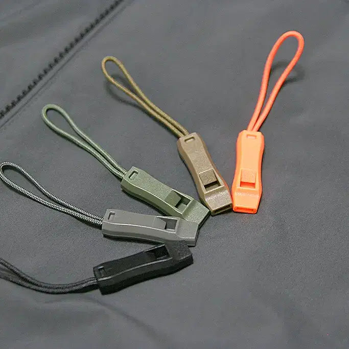 [BUNJANG] DuraFlex Whistle Puller CSW-1 Emergency Zipper Pull Set / 비상용 호루라기 지퍼 풀 (미사용, 등산, EDC, 캠핑, 낚시)