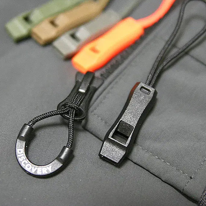 [BUNJANG] DuraFlex Whistle Puller CSW-1 Emergency Zipper Pull Set / 비상용 호루라기 지퍼 풀 (미사용, 등산, EDC, 캠핑, 낚시)