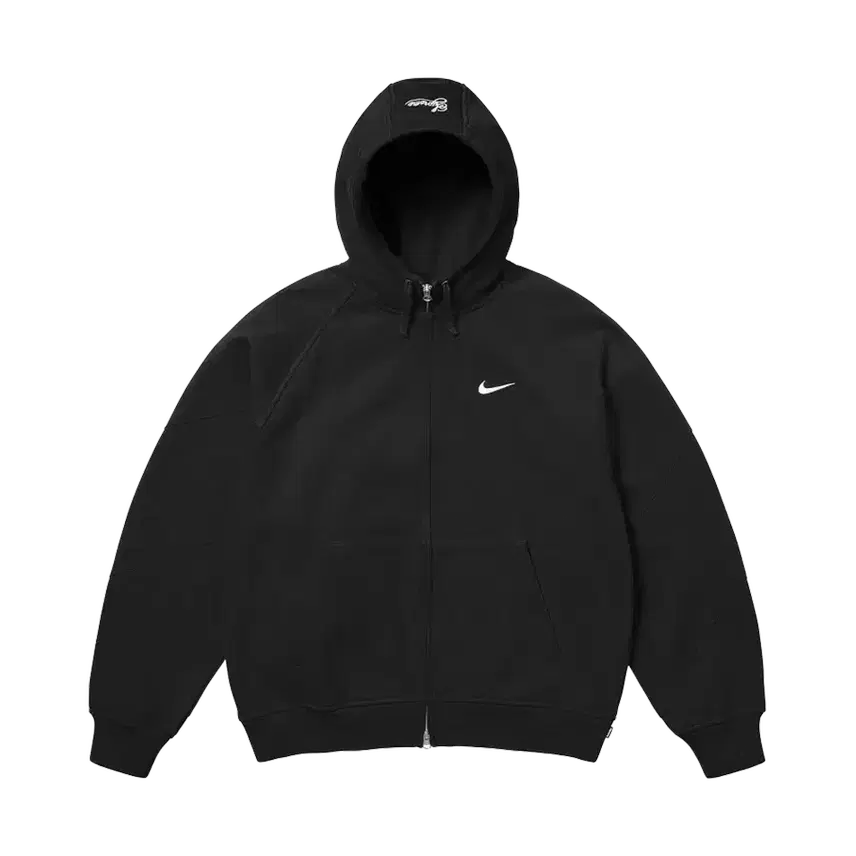 [BUNJANG] Supreme x Nike Zip-Up Hoodie Sweatshirt Black / 슈프림 x 나이키 집업 후드 스웨트셔츠 블랙 - 25SS