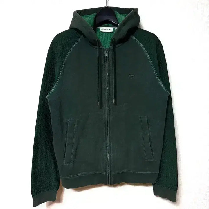 [BUNJANG] Lacoste Training Hooded Zip-Up Jacket Deep Green / [S,90]라코스테 트레이닝 후드집업 자켓 딥그린