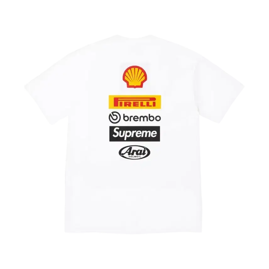[BUNJANG] Supreme x Ducati Logo T-Shirt White / 슈프림 x 두카티 로고 티셔츠 화이트