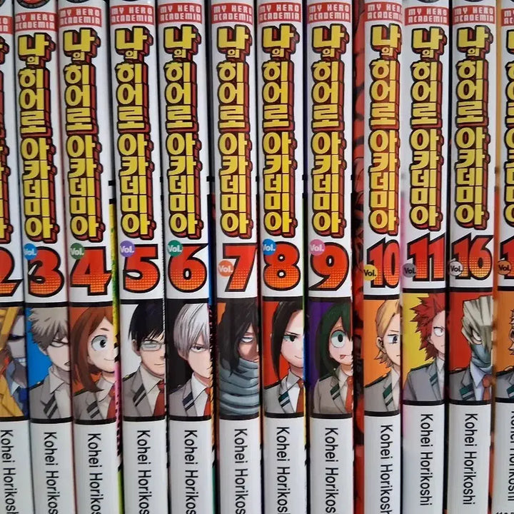 [BUNJANG] My Hero Academia Manga Set Volumes 1-18 / 나히아 만화책