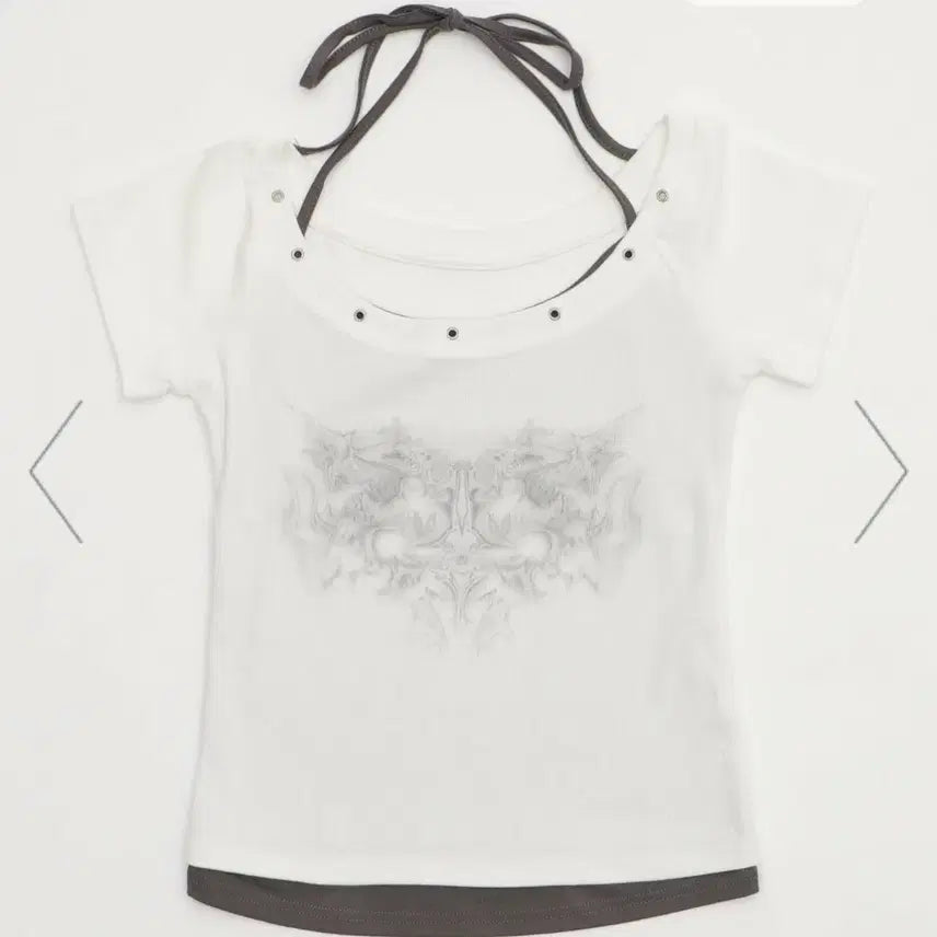[BUNJANG] Layered Shirring Short Sleeve T-Shirt / 레이어드 셔링 반팔티