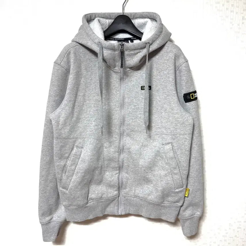 [BUNJANG] National Geographic Zip-Up Hoodie Jacket (Size S) / [S,90]내셔널지오그래픽 와펜 후드집업 자켓