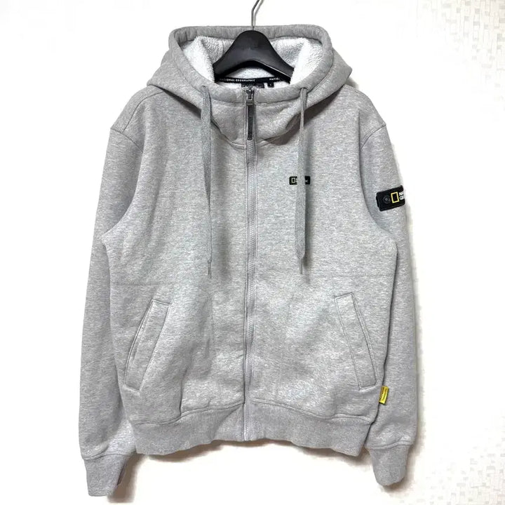 [BUNJANG] National Geographic Zip-Up Hoodie Jacket (Size S) / [S,90]내셔널지오그래픽 와펜 후드집업 자켓