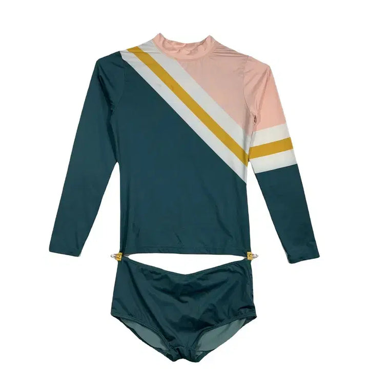 [BUNJANG] Corallique Rash Guard Mint Swimwear Set / 코랄리크 래쉬가드 민트 수영복 세트 스윔웨어 [M(EF)] 코