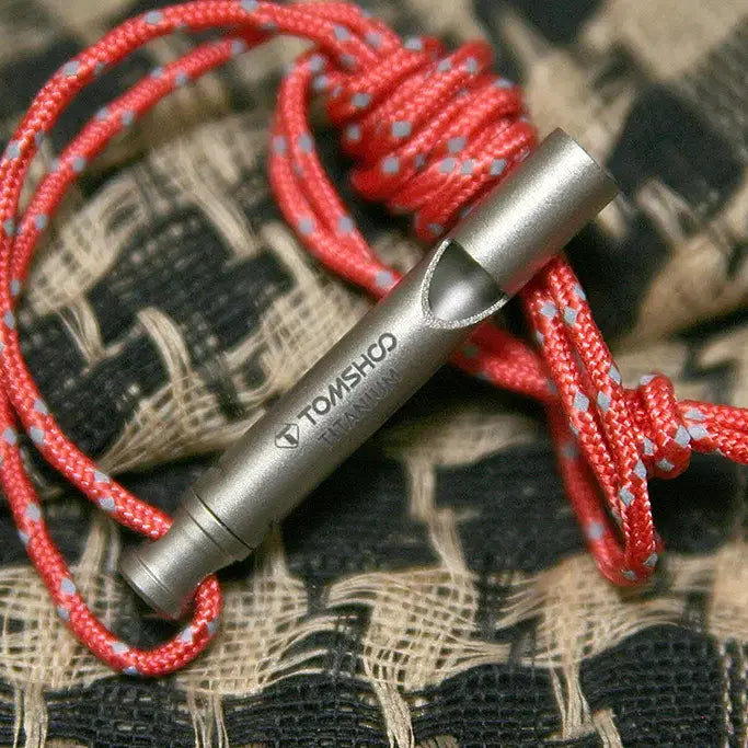 [BUNJANG] TOMSHOO Titanium Whistle (Unused, EDC, Survival, Emergency, Camping) / TOMSHOO 티타늄 호루라기(미사용, EDC, 호신용, 비상용, 캠핑)