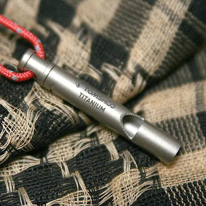[BUNJANG] TOMSHOO Titanium Whistle (Unused, EDC, Survival, Emergency, Camping) / TOMSHOO 티타늄 호루라기(미사용, EDC, 호신용, 비상용, 캠핑)