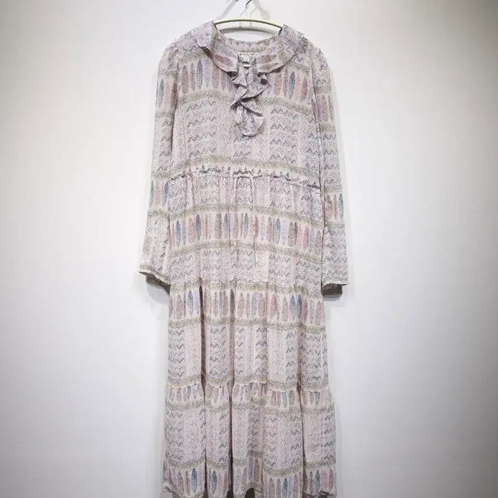 [BUNJANG] Thursday Island Neck Frill Long Dress / 썰스데이아일랜드(Thursday Island)넥 프릴 롱 원피스