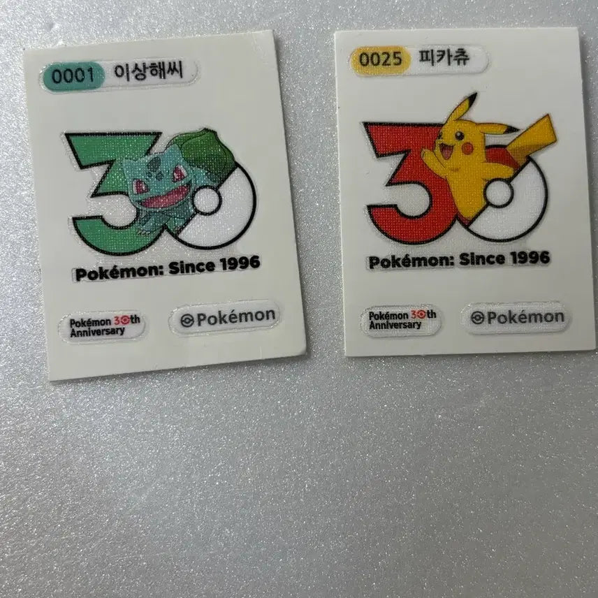 [BUNJANG] Pokemon 30th Anniversary Limited Edition Sticker Set / 띠부씰