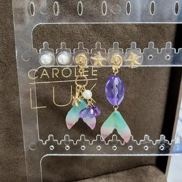 [BUNJANG] Disney The Little Mermaid Live-Action Long Earrings (5.5cm) / disney 디즈니 인어공주 라이브 액션 5.5cm 롱 귀걸이