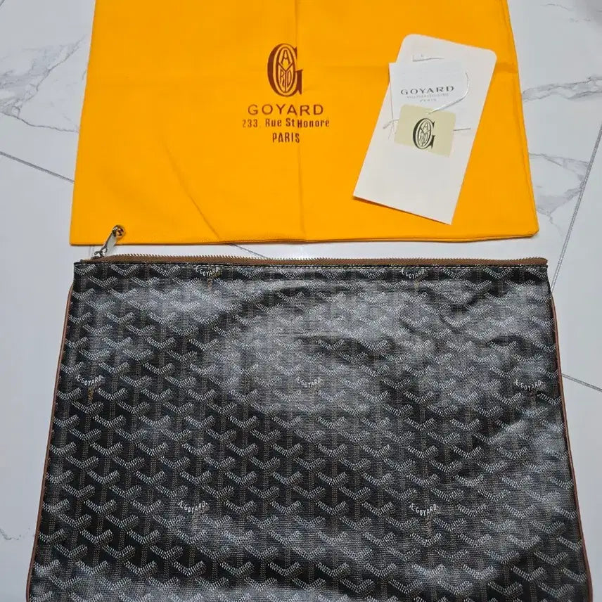 [BUNJANG] Goyard Saint Louis PM Clutch Bag Black / 고야드 세나 클러치백 블랙(새상품)