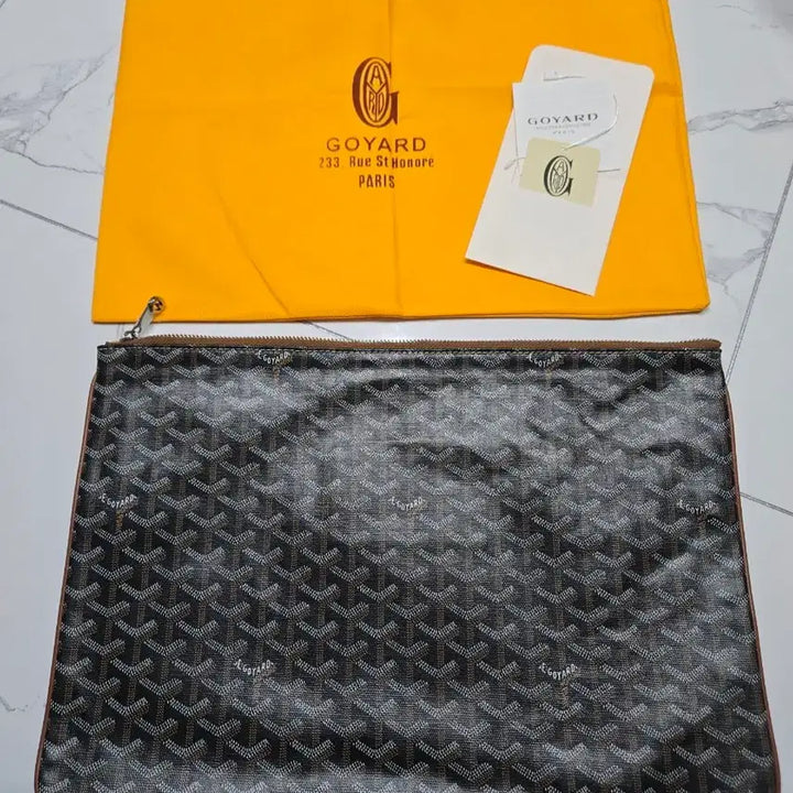 [BUNJANG] Goyard Saint Louis PM Clutch Bag Black / 고야드 세나 클러치백 블랙(새상품)