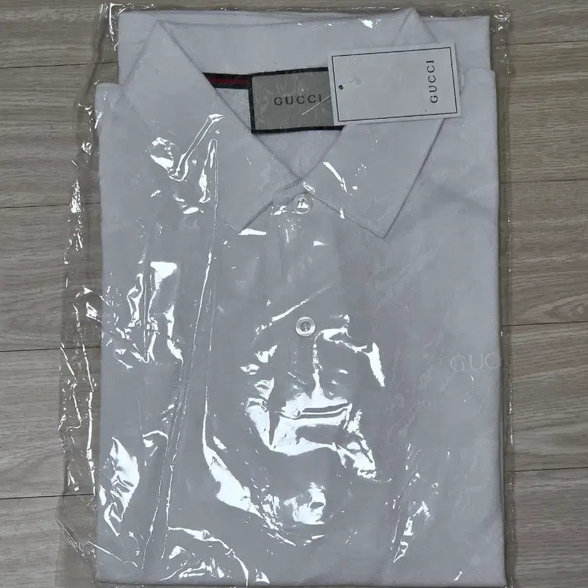 [SOLD OUT] (새상품) 구찌 카라 반팔티 화이트 2XL