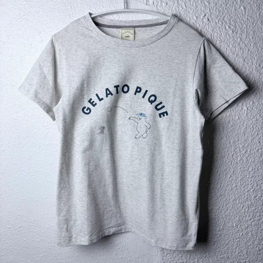 [BUNJANG] Gelato Pique Bear Graphic Short Sleeve T-Shirt / 젤라또피케 곰돌이 그래픽 반팔 티셔츠