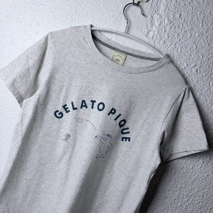 [BUNJANG] Gelato Pique Bear Graphic Short Sleeve T-Shirt / 젤라또피케 곰돌이 그래픽 반팔 티셔츠