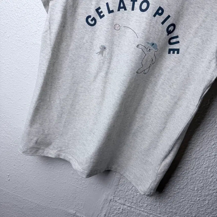 [BUNJANG] Gelato Pique Bear Graphic Short Sleeve T-Shirt / 젤라또피케 곰돌이 그래픽 반팔 티셔츠