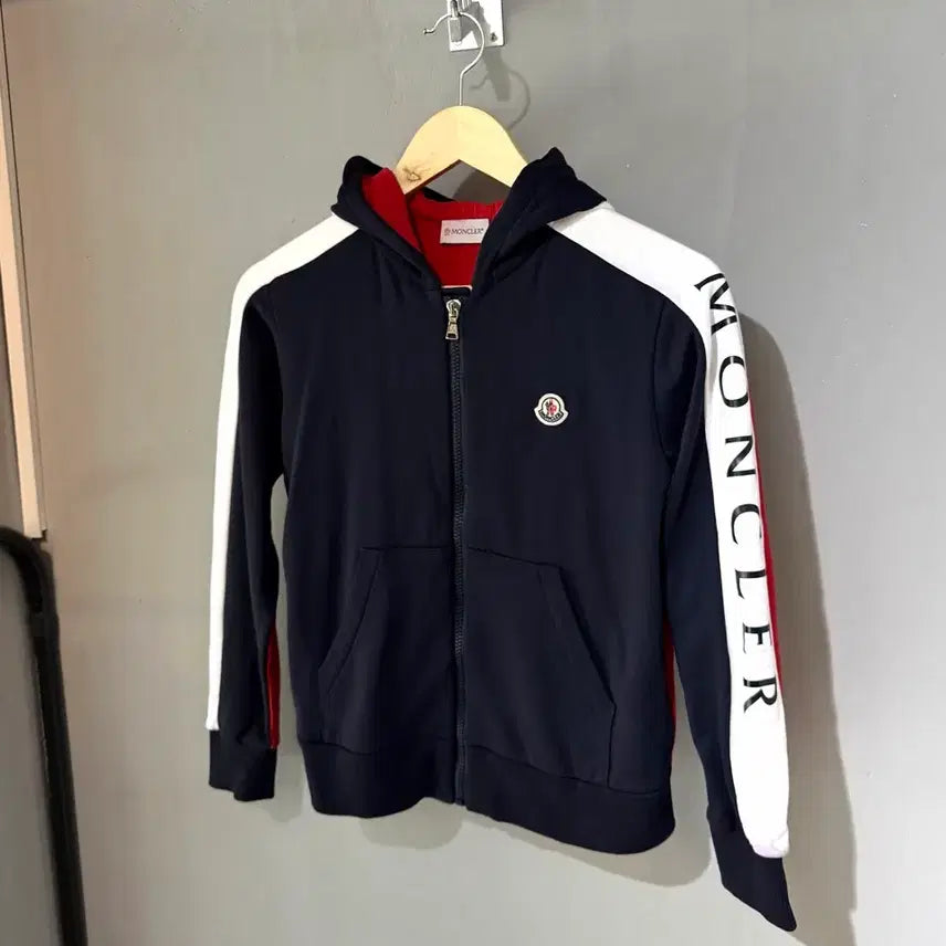[BUNJANG] Moncler Children Logo Patch Hoodie Zip-Up (Size 12Y/44) / 12Y.44/ 몽클레어 칠드런 와펜 후디집업